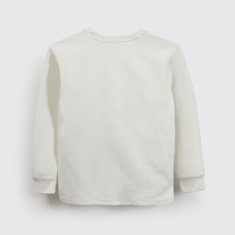 Polera Textura Blanca