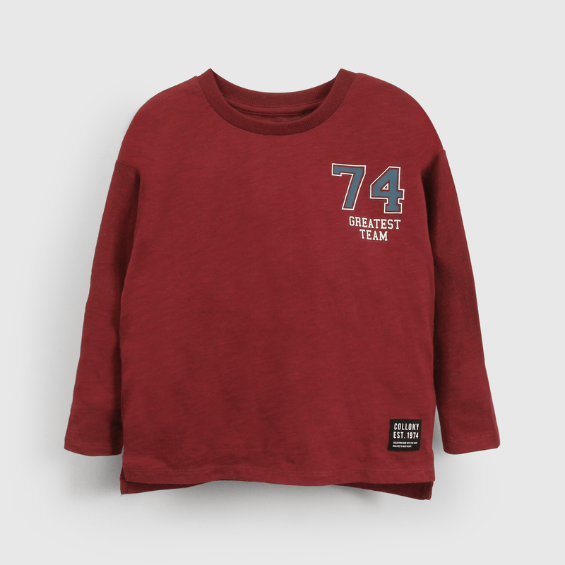 Polera roja para niños, estilo y comodidad