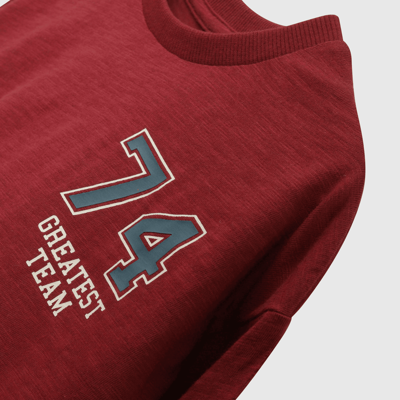 Polera roja para niños, estilo y comodidad