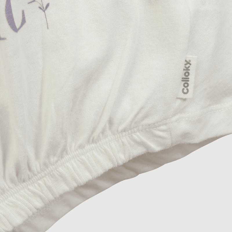 Polera blanca con Elsa para niñas, mágica y cómoda