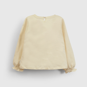 Polera amarilla con Daisy para niñas en crecimiento