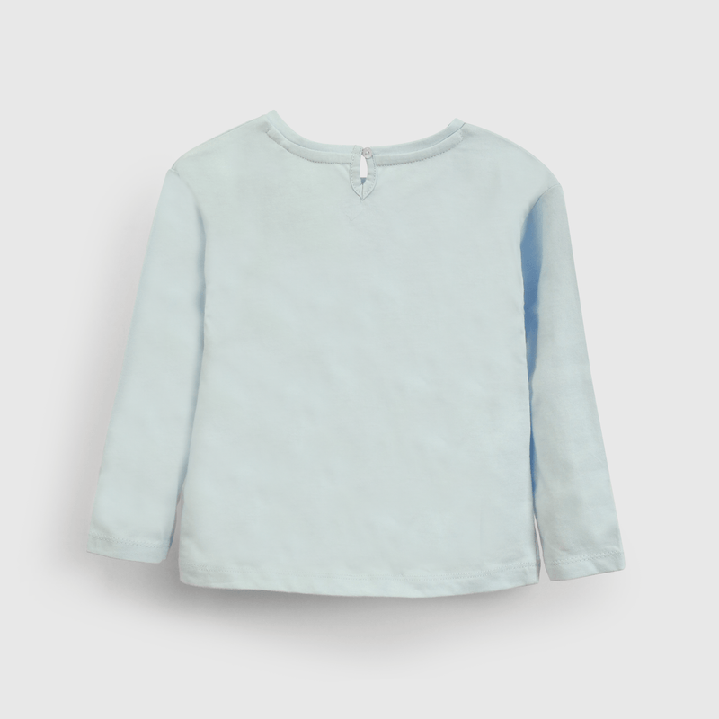 Polera celeste Minnie para niñas, comodidad y estilo