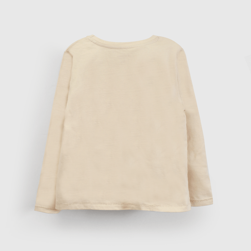 Polera beige para niños, comodidad y estilo diario