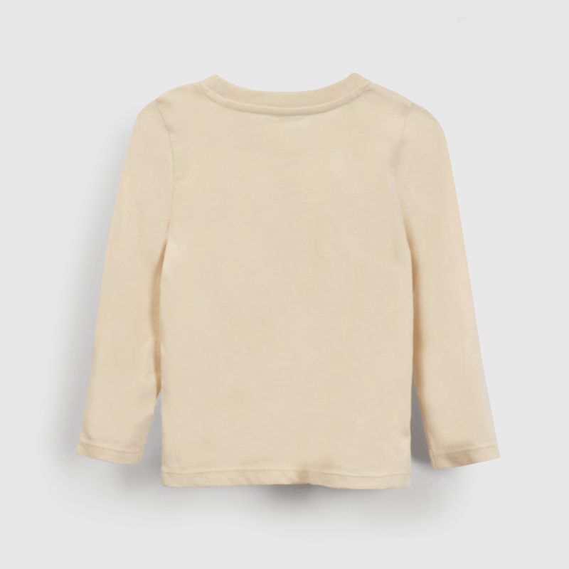 Polera de fútbol beige para niños, cómoda y estilosa