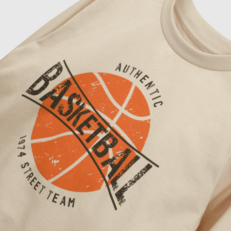 Polera beige para niños, estilo y comodidad