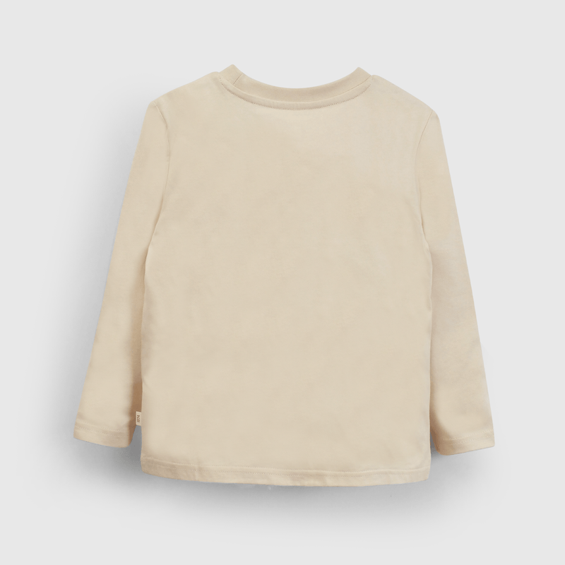 Polera Beige Estampada