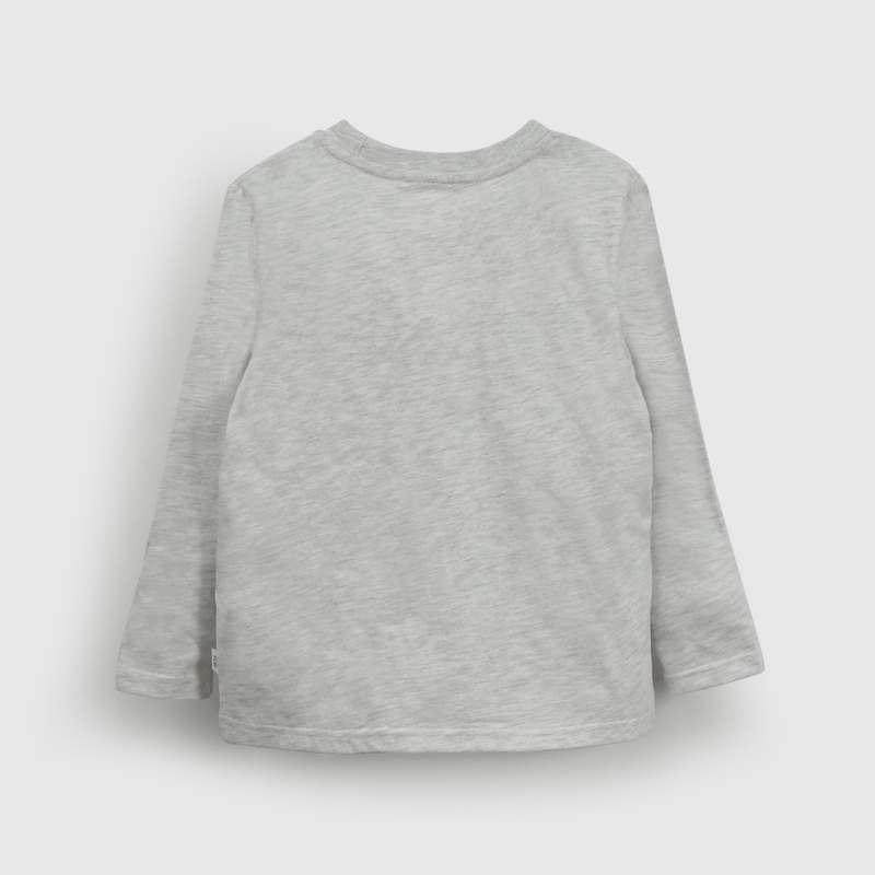 Polera Gris Estampada