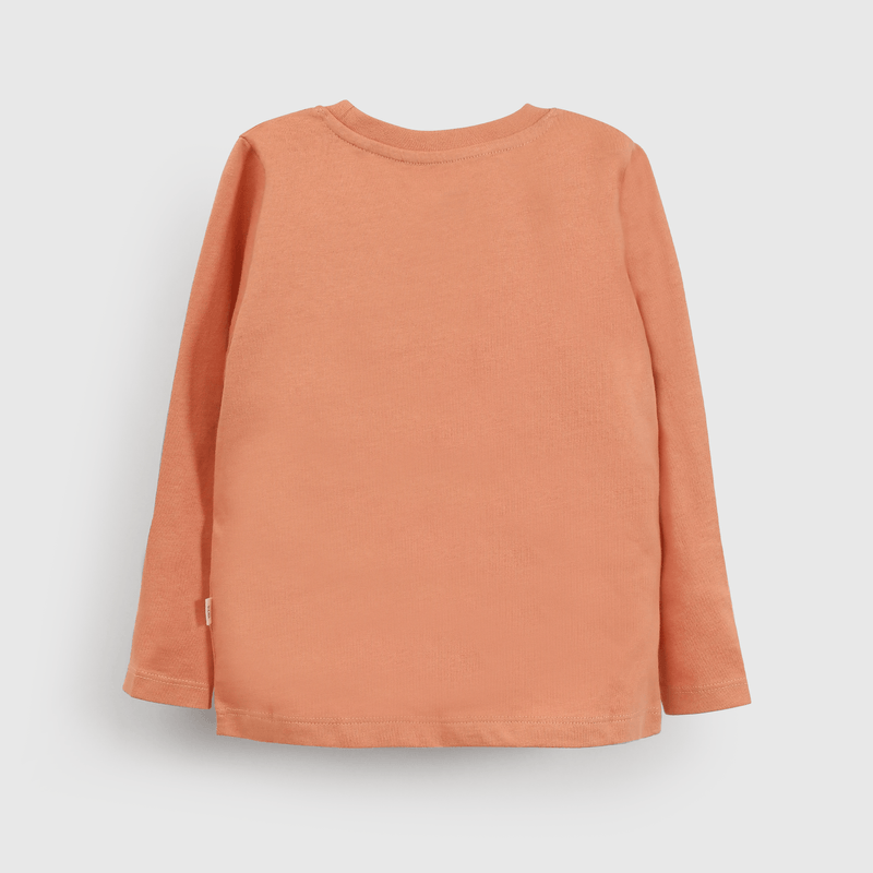 Polera naranja con tigre para niños, calidad y estilo