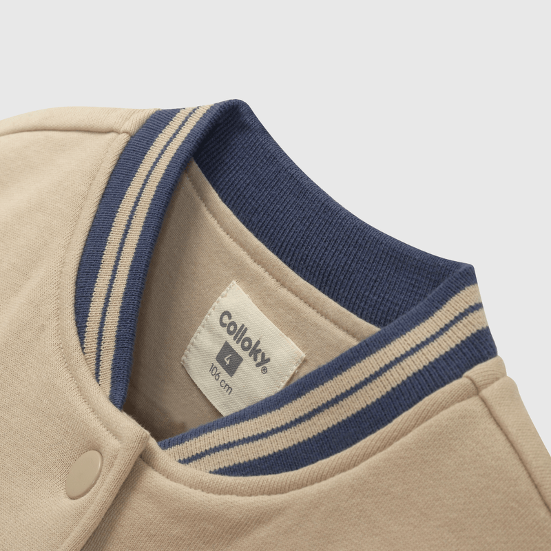Polerón beige para niños, estilo y comodidad