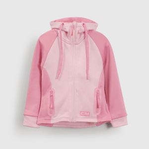 Polerón rosa para niña, cómodo y deportivo