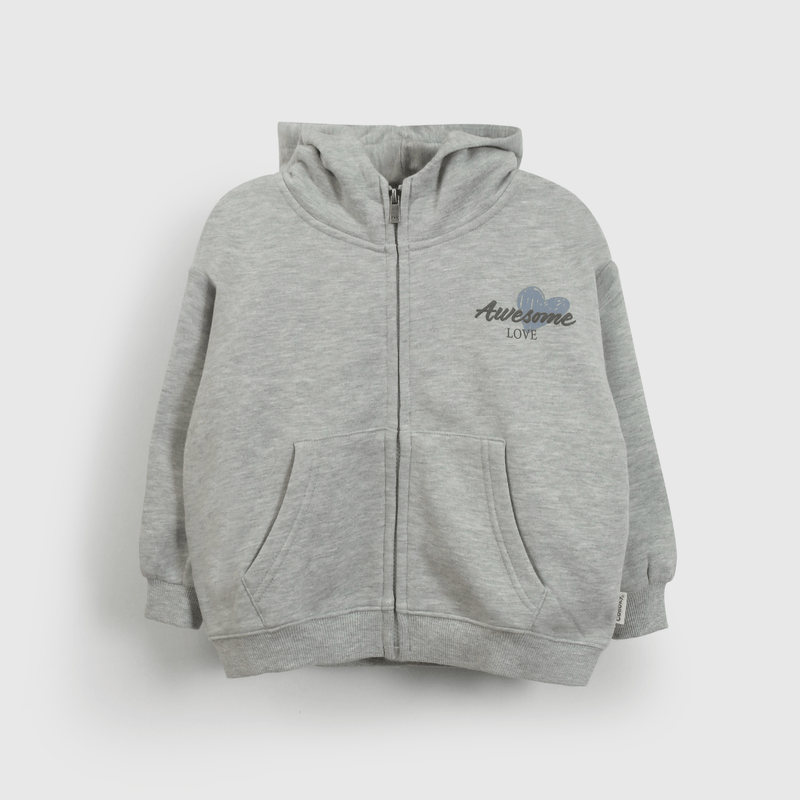 Polerón gris para niños, estilo y comodidad