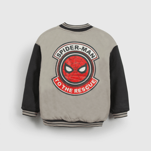 Polerón gris Spiderman para niños, estilo y comodidad