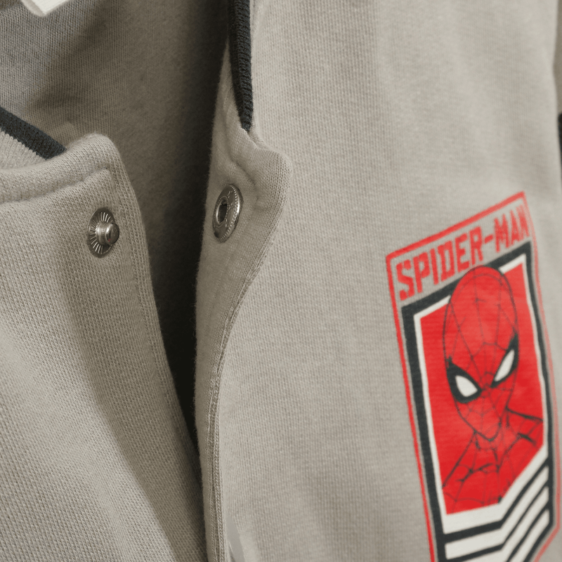 Polerón gris Spiderman para niños, estilo y comodidad
