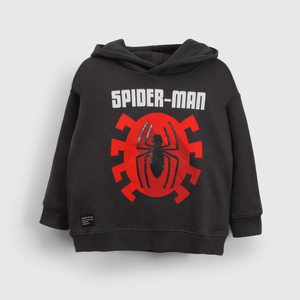 Polerón reversible Spiderman negro para niños