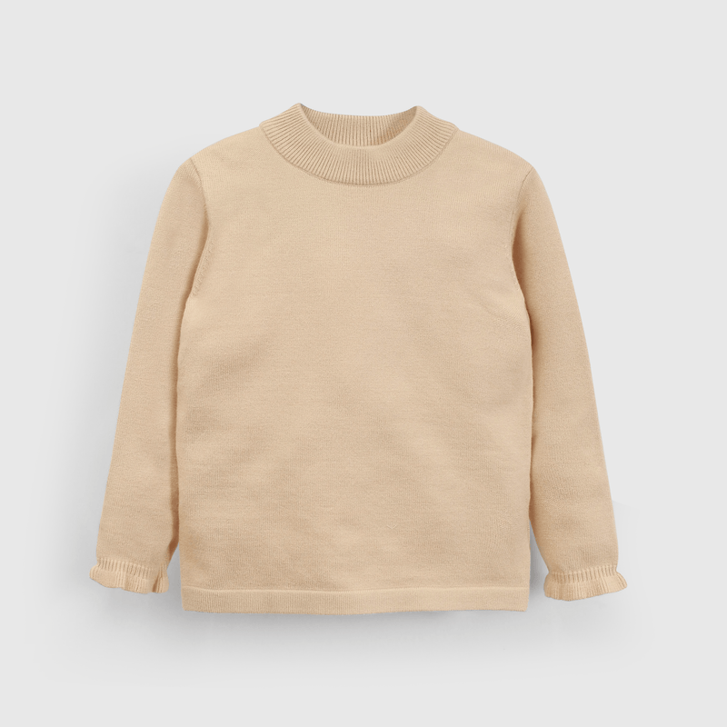 Sweater beige para niños, abrigo con estilo y comodidad