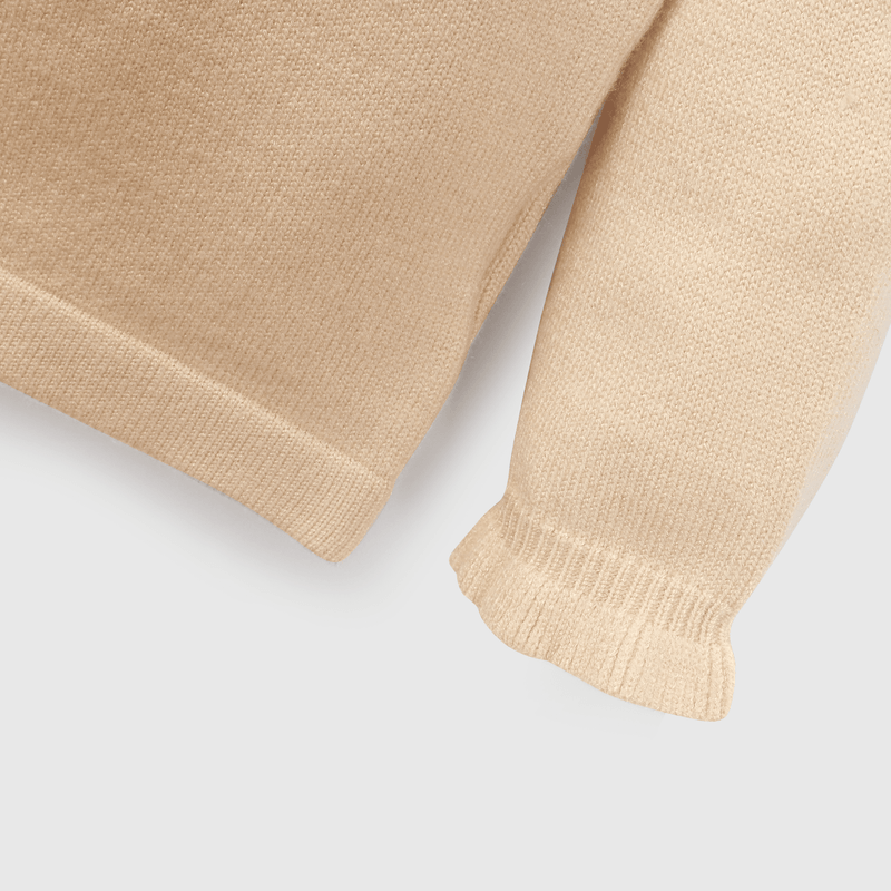 Sweater beige para niños, abrigo con estilo y comodidad