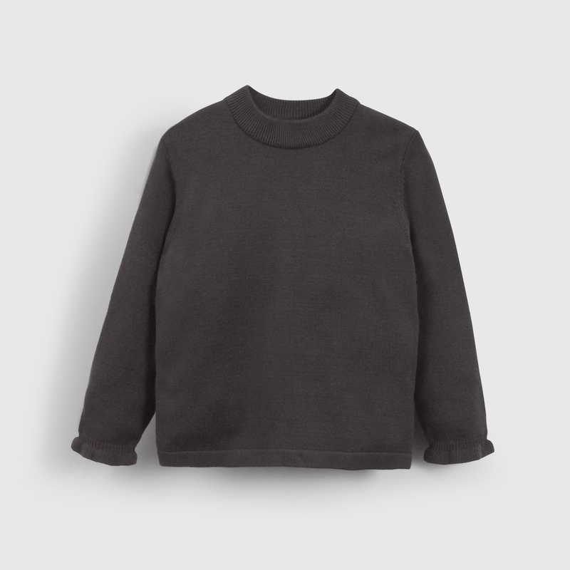 Sweater negro para niños, estilo y calidez