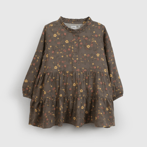 Vestido Gris Flores