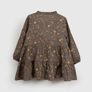 Vestido Gris Flores