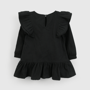 Vestido negro para niña, estilo encantador y cómodo