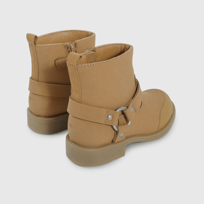 Botines café para niños, comodidad y estilo
