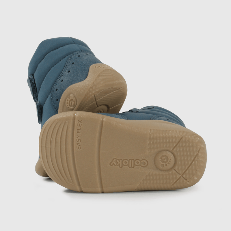 Botitas azules para primeros pasos, comodidad y estilo