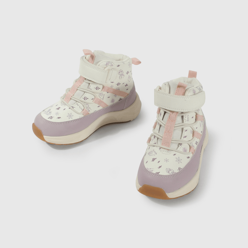 Bota Frozen rosa y blanca para niños caminantes
