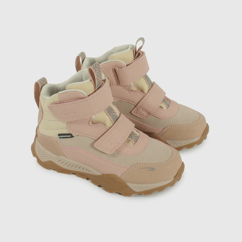 Botines outdoor beige para niños cómodos y estilosos
