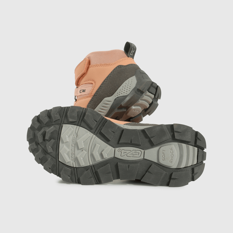 Botín Outdoor rojo para niños, comodidad y estilo