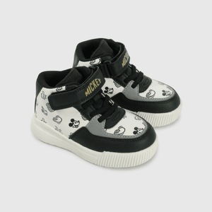 Zapatilla Mickey negra para niños caminantes