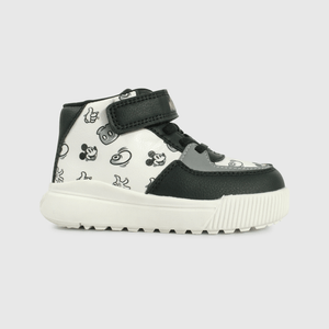 Zapatilla Mickey negra para niños caminantes