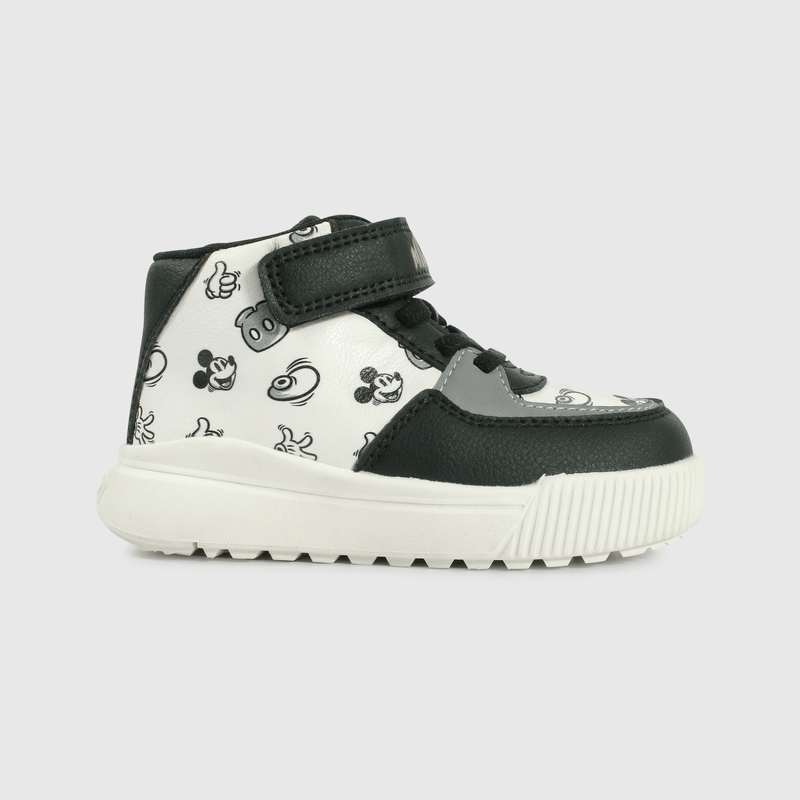 Zapatilla Mickey negra para niños caminantes