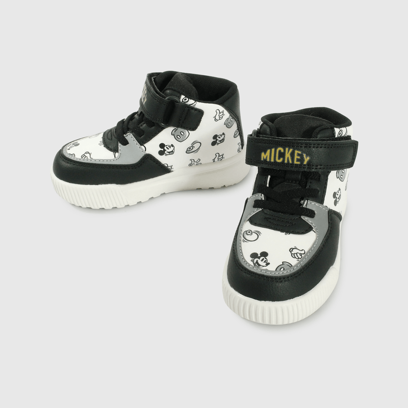 Zapatilla Mickey negra para niños caminantes
