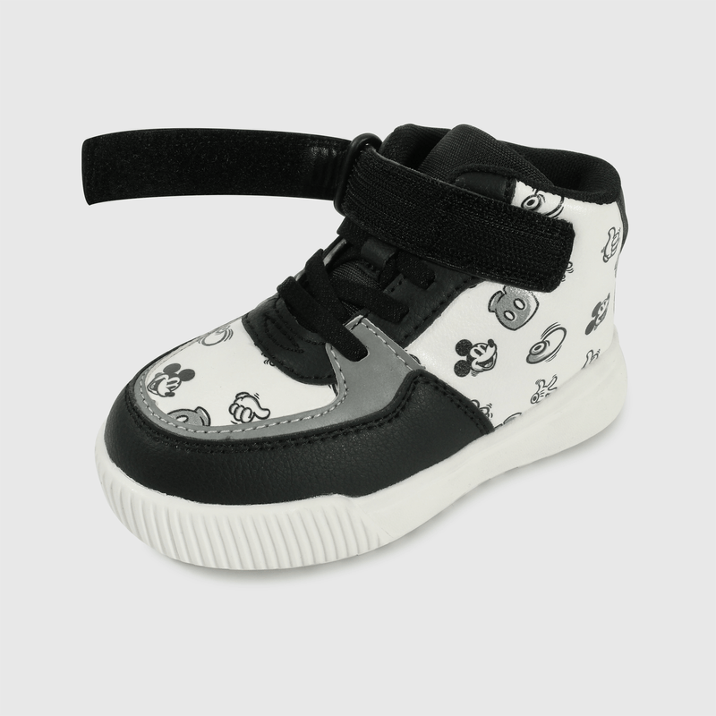 Zapatilla Mickey negra para niños caminantes