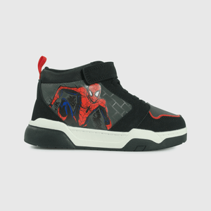 Zapatillas Spiderman negras para niños activos y felices