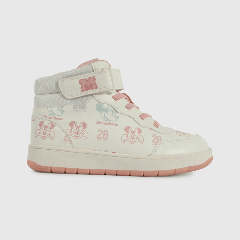 Zapatilla Minnie blanca para niña, comodidad y estilo