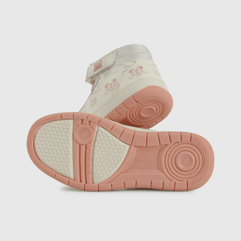Zapatilla Minnie blanca para niña, comodidad y estilo