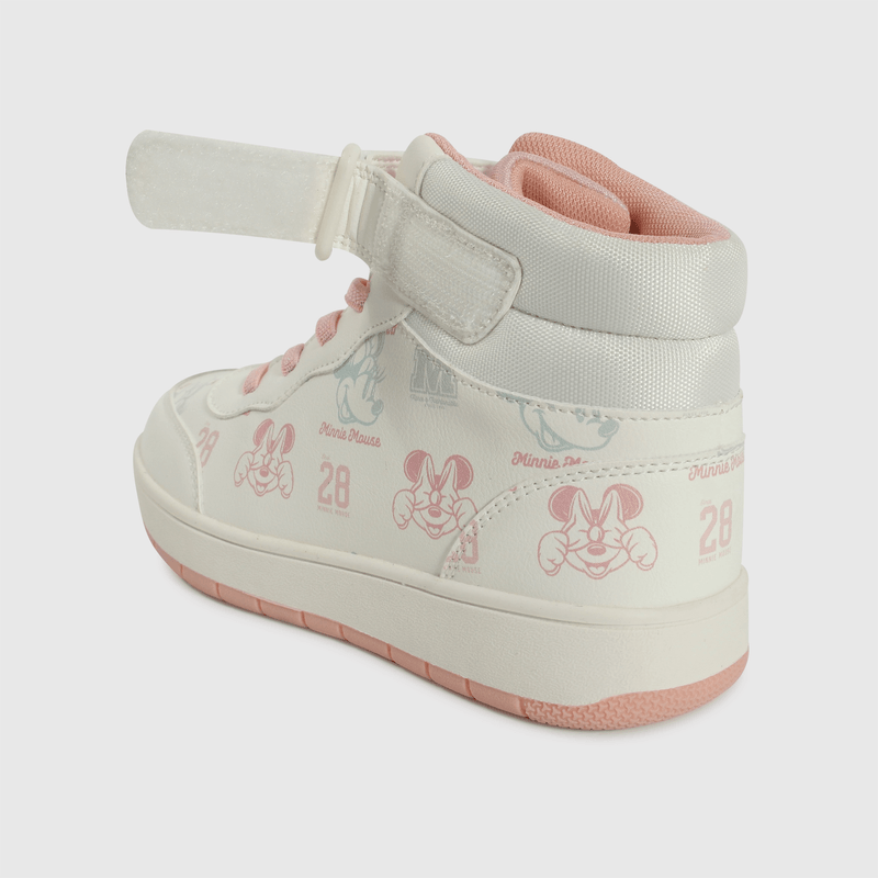 Zapatilla Minnie blanca para niña, comodidad y estilo