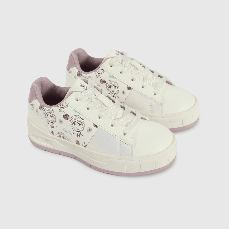 Zapatilla blanca Frozen para niños llenos de alegría