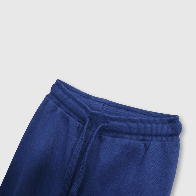 Pantalon Buzo Azul con Carda y Cintura Elasticada para Niño