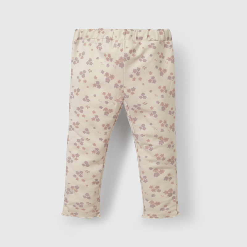 Pata Ajustada de Puño con Cintura Elasticada Beige para bebe