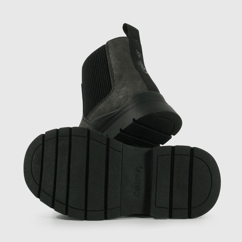 Bootie Caminante de Niña con Cierre Caña Media Negra