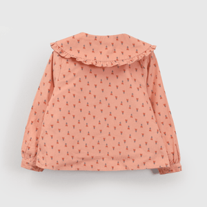 Blusa Cotele Rosada Flores