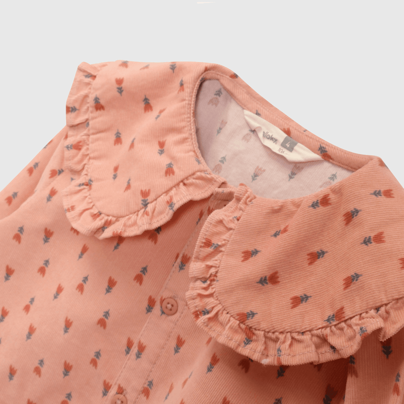 Blusa Cotele Rosada Flores