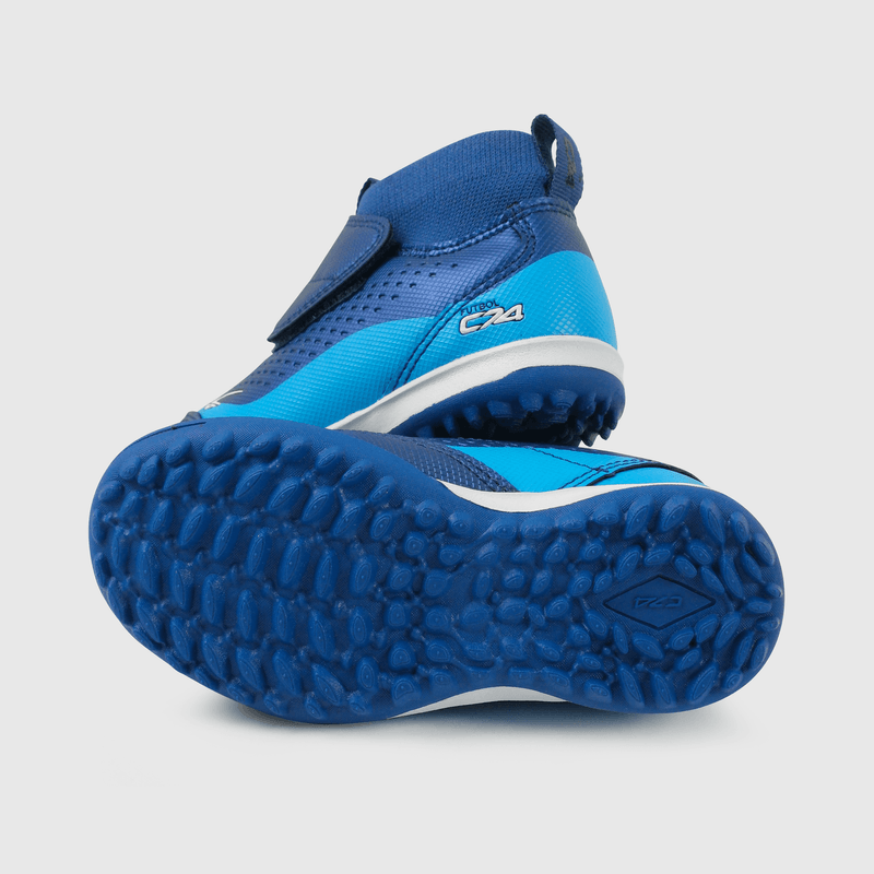 Zapatilla Futbol Azul con Caña Unisex