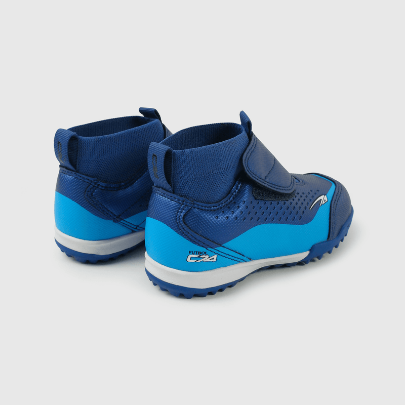 Zapatilla Futbol Azul con Caña Unisex
