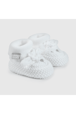 Pantufla Blanca Unisex de bebé