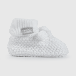 Pantufla Blanca Unisex de bebé