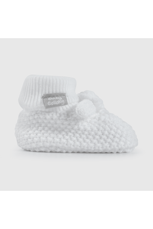 Pantufla Blanca Unisex de bebé