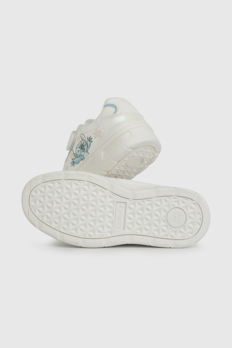 Zapatilla Blanca con Plataforma de Stitch
